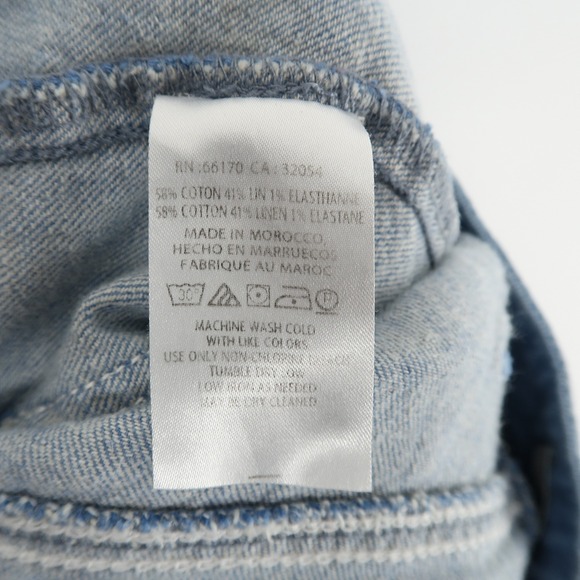 Pilcro Anthropologie Jeans Womens 30 Blue Wide Leg Denim High Rise Trouser - Picture 10 of 10